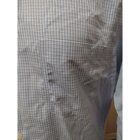 Men's Joseph Abboud No Wrinkles Tailored Fit 16.5-33 (Large L) Blue Dress Shirt - Picture 2 of 10